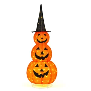 5ft collapsible Halloween pumpkin with LED lights