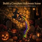 Halloween Witch Cauldron Garden Light