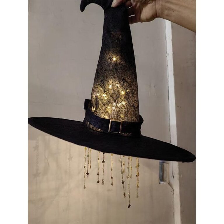 Glowing Witch Hat Hanging Bell Craft