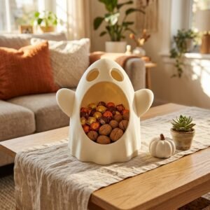 Halloween ghost candy bowl