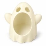 Halloween Ghost Storage Bowl 3D Printed Candy Holder Desktop Organizer Seasonal Table Decor
