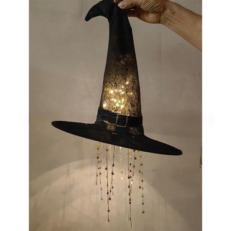 Glowing Witch Hat Hanging Bell Craft